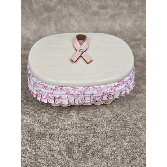 Longaberger 2008 Horizon Of Hope Basket Liner Protector & Lid - Picture 3 of 7